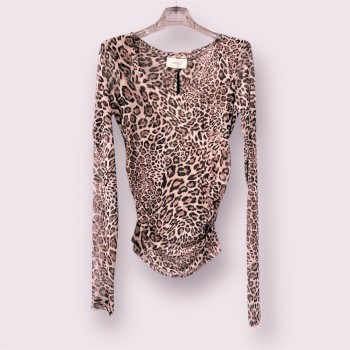 Maglia leopardata tulle VICOLO