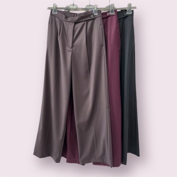 Pantalone palazzo con pince...